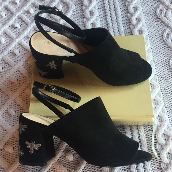 🐝 NEW Nine West Bee Dragonfly block heel sandal - Picture 3 of 5